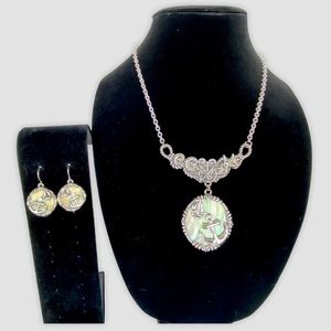 Nautical Anchor Sailor Statement Necklace Earrings